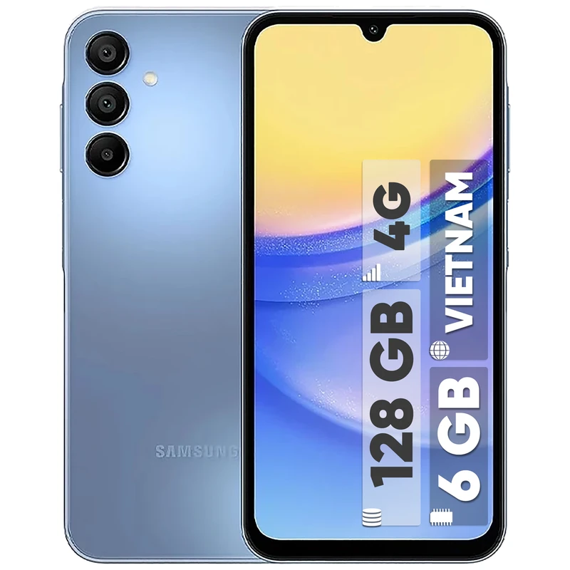 929aaa5d2e1b71c65d858dd25be7905b91083f86_1726039697 گوشی موبایل سامسونگ مدل Galaxy A15 دو سیم کارت ظرفیت 128 گیگابایت و رم 6 گیگابایت - ویتنام - Image 1