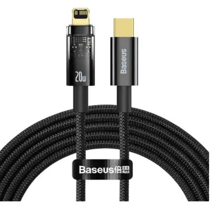 کابل شارژر مدل Explorer Series Auto Power-Off Fast Charging Data USB to IP (2M 2.4A)